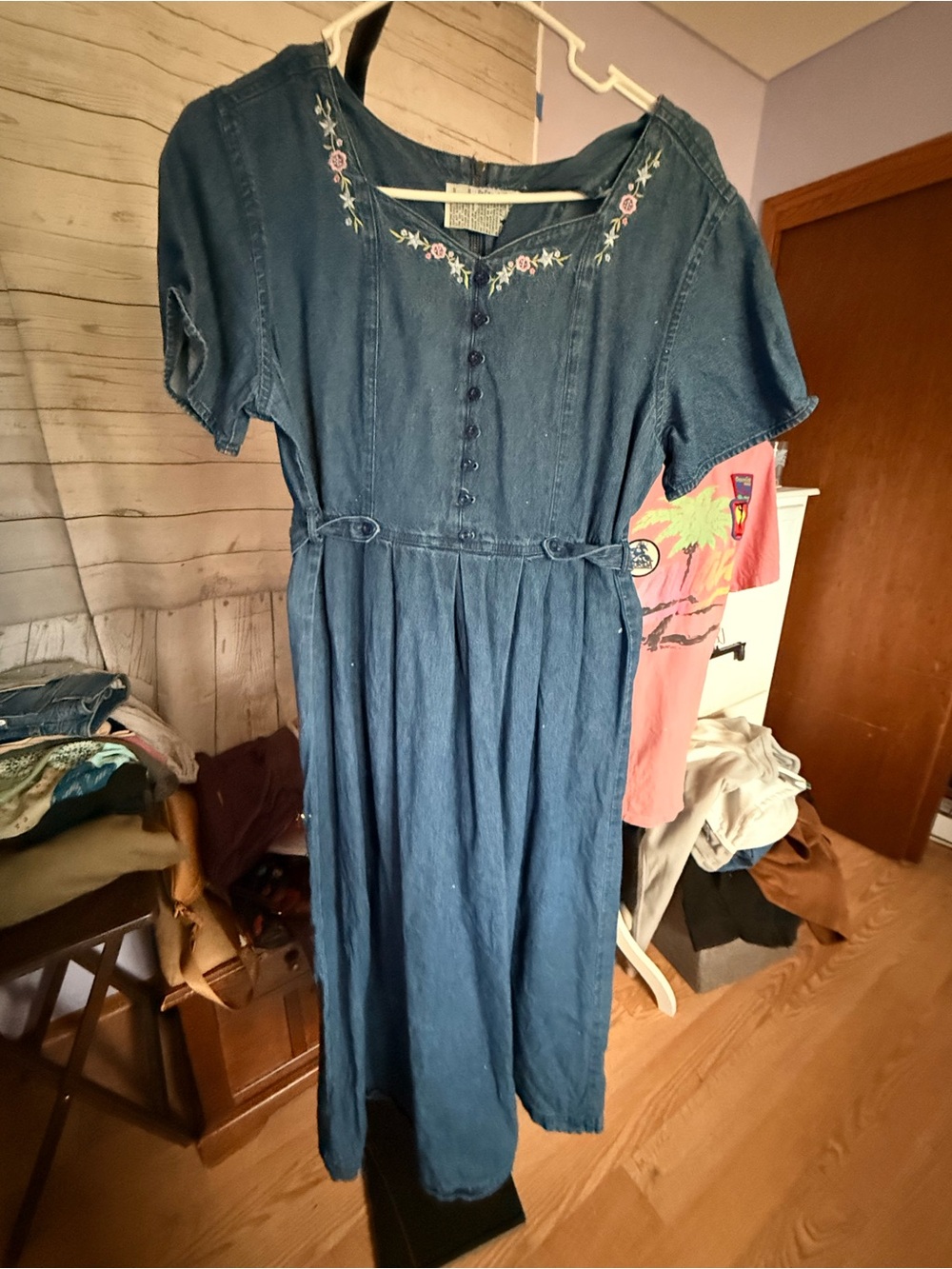 Erika Indigo Blue Embroidered Maxi Dress